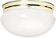 Nuvo Lighting - SF77-986 - Two Light Flush Mount - Polished Brass