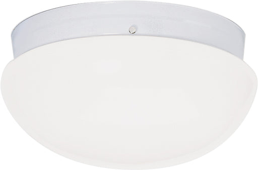 Two Light Flush Mount White