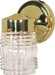 Nuvo Lighting - SF77-996 - One Light Outdoor Lantern - Polished Brass / Clear Ribbed