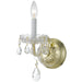 Crystorama - 1031-PB-CL-MWP - One Light Wall Mount - Traditional Crystal - Polished Brass