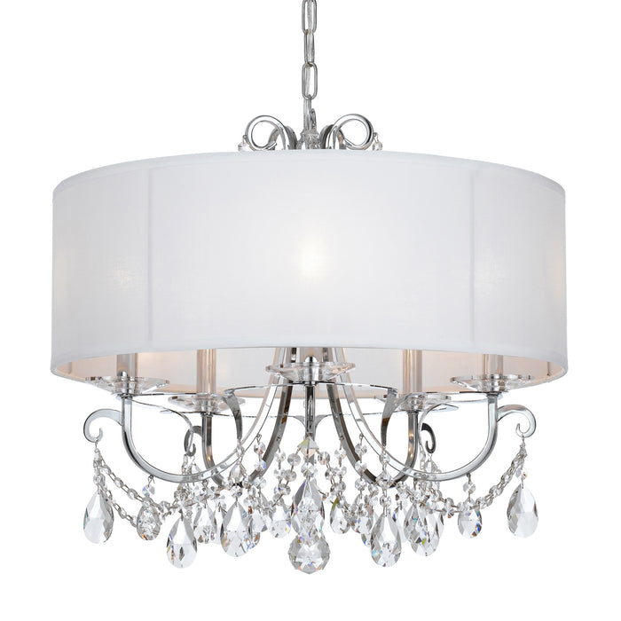 Crystorama - 6625-CH-CL-S - Five Light Chandelier - Othello - Polished Chrome