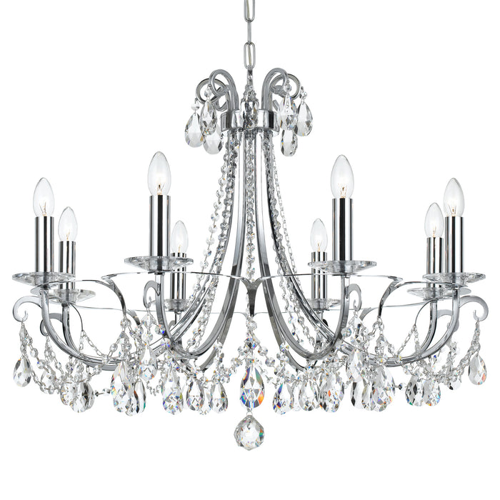Crystorama - 6828-CH-CL-S - Eight Light Chandelier - Othello - Polished Chrome