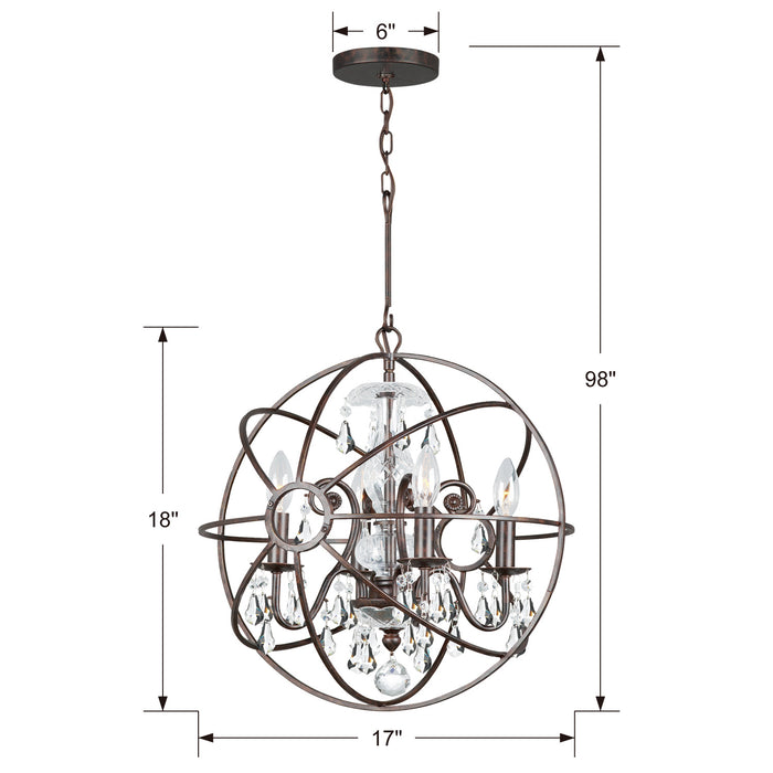 Four Light Mini Chandelier-Mini Chandeliers-Crystorama-Lighting Design Store