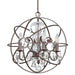 Crystorama - 9025-EB-CL-S - Four Light Mini Chandelier - Solaris - English Bronze