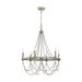Generation Lighting - F3132/6FWO/DWW - Six Light Chandelier - Beverly - French Washed Oak / Distressed White Wood