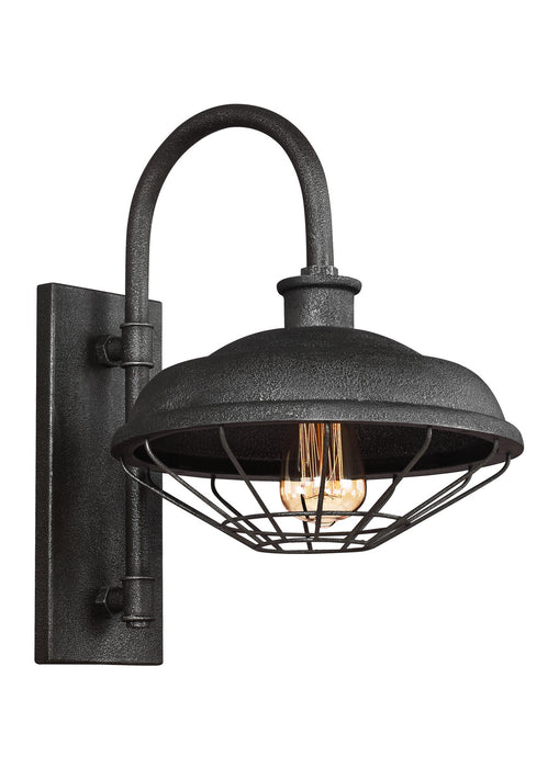 Generation Lighting - WB1828SGM - One Light Outdoor Wall Lantern - Lennex - Slate Grey Metal