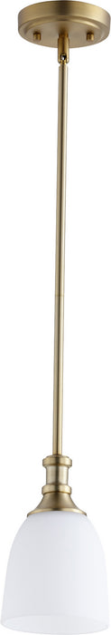 Quorum - 3811-80 - One Light Pendant - Richmond - Aged Brass