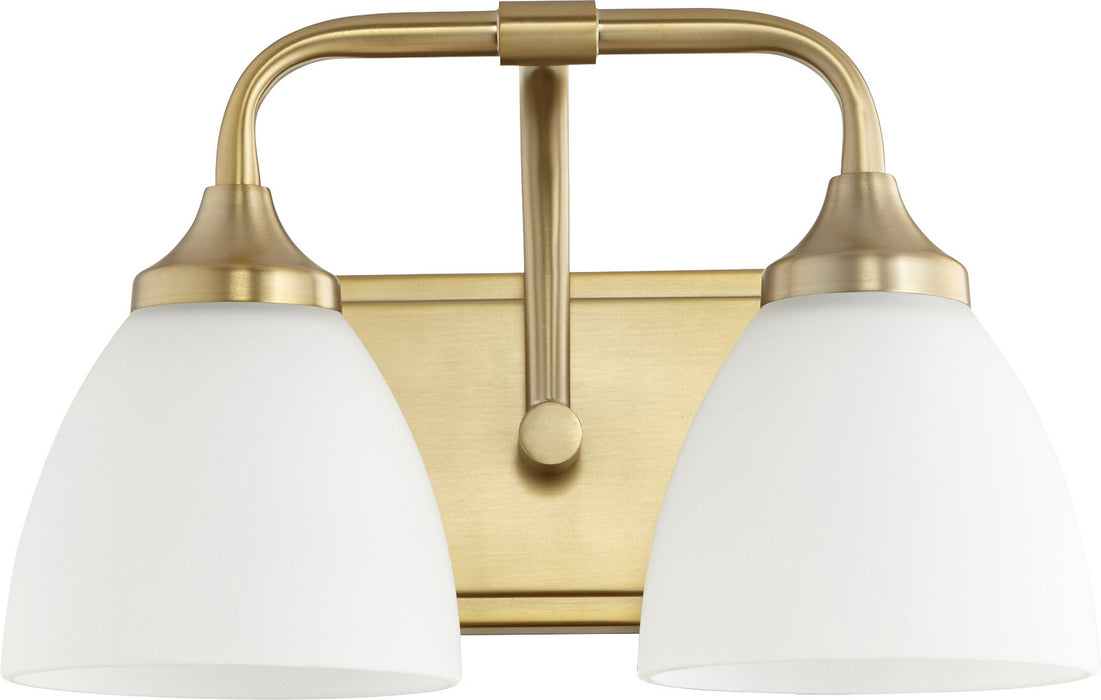 Quorum - 5059-2-80 - Two Light Vanity - Enclave - Aged Brass