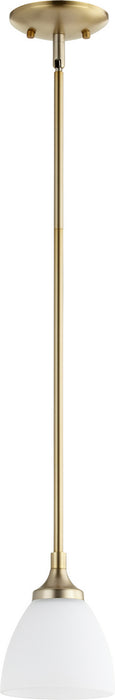 Quorum - 3059-80 - One Light Pendant - Enclave - Aged Brass
