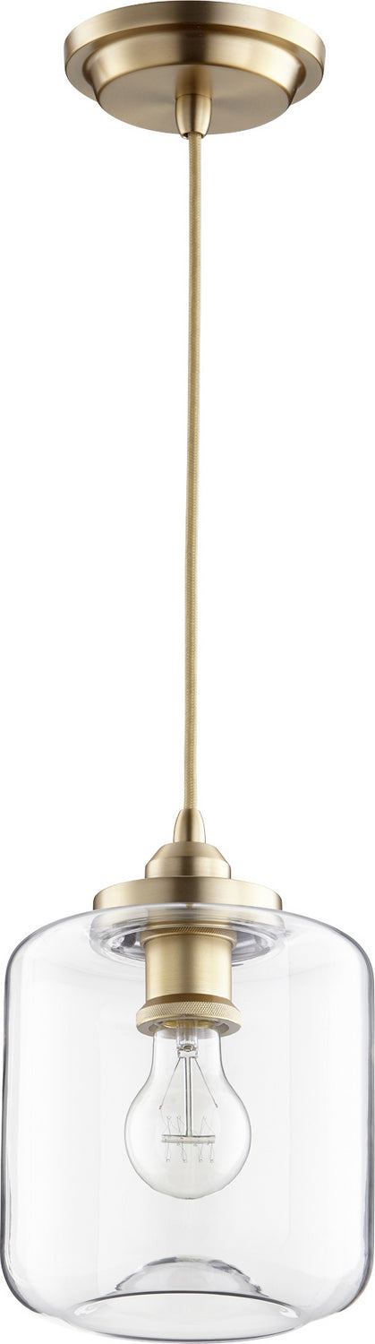 Quorum - 845-80 - One Light Pendant - Aged Brass