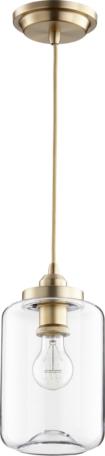 Quorum - 846-80 - One Light Pendant - Aged Brass