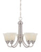Designers Fountain - 85185-SP - Five Light Chandelier - Kendall - Satin Platinum