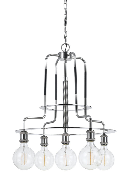 Cal Lighting - FX-3652-5 - Five Light Chandelier - Brushed Steel