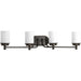 Progress Lighting - P300015-139 - Four Light Bath - Glide - Rubbed Bronze