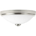 Progress Lighting - P350007-009-30 - One Light Flush Mount - LED Linen - Brushed Nickel