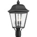 Progress Lighting - P540001-031 - Three Light Post Lantern - Kiawah - Black