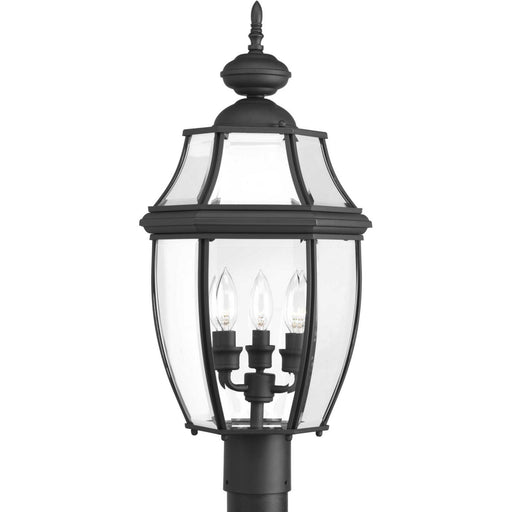 Progress Lighting - P6433-31 - Three Light Post Lantern - New Haven - Black