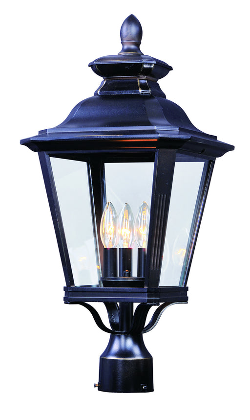 Maxim - 1131CLBZ - Three Light Outdoor Pole/Post Lantern - Knoxville - Bronze