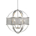 Golden - 3167-6 PW-PW - Six Light Chandelier - Colson - Pewter