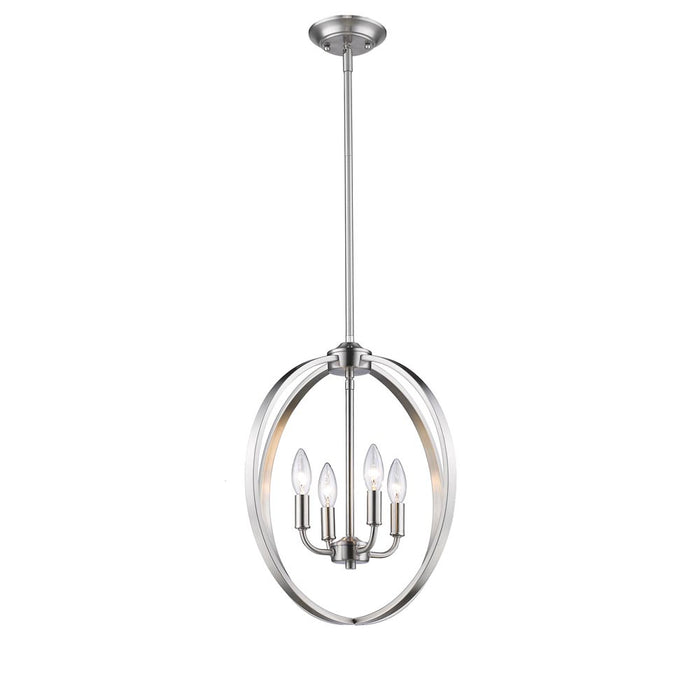 Golden - 3167-4P PW - Four Light Chandelier - Colson PW - Pewter