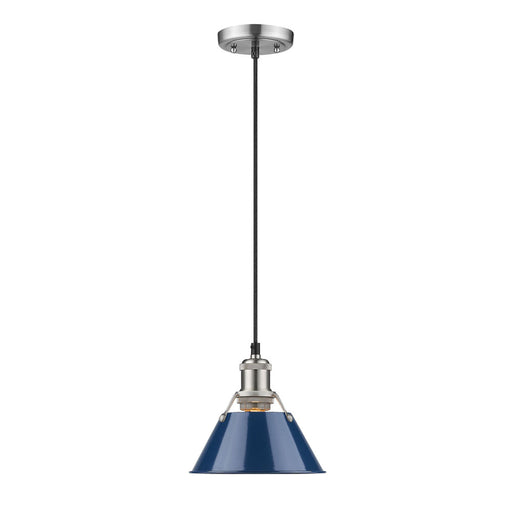 Golden - 3306-S PW-NVY - One Light Pendant - Orwell - Pewter