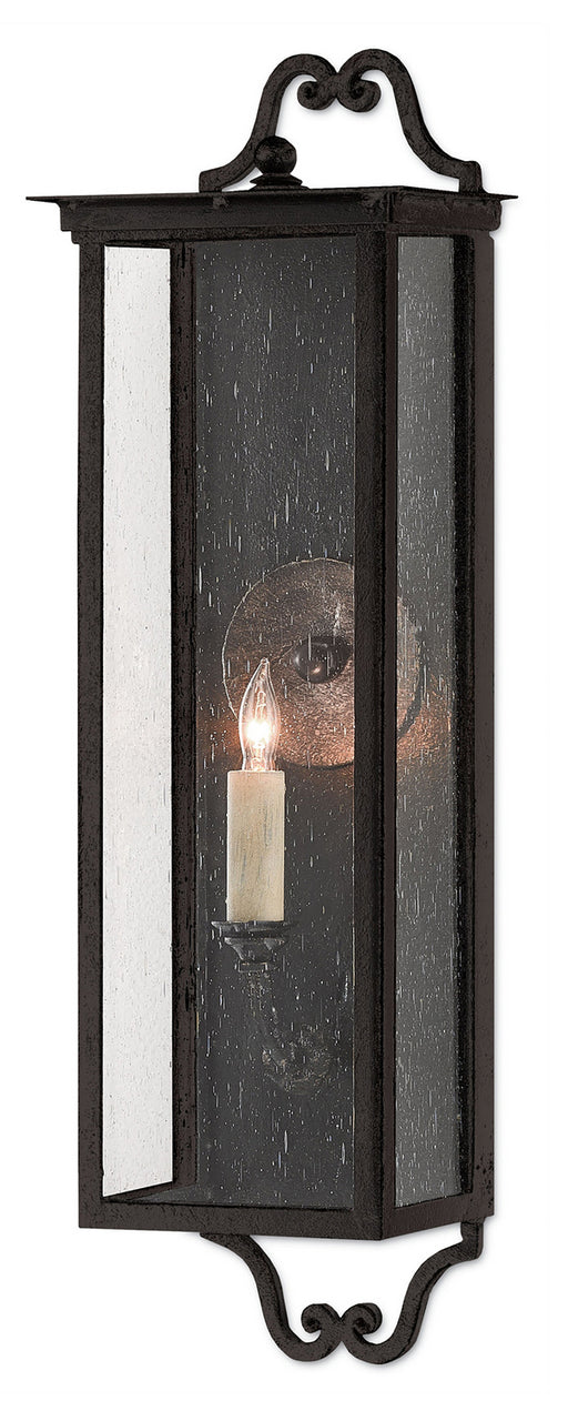 Currey and Company - 5500-0009 - One Light Outdoor Wall Sconce - Giatti - Midnight