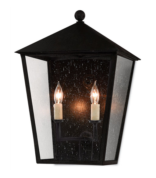 Currey and Company - 5500-0011 - Two Light Outdoor Wall Sconce - Bening - Midnight