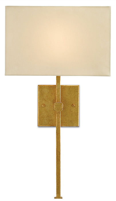 Currey and Company - 5900-0005 - One Light Wall Sconce - Ashdown - Antique Gold Leaf