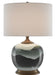 Currey and Company - 6000-0109 - One Light Table Lamp - Boreal - White/Green/Antique Brass