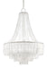Currey and Company - 9000-0159 - Seven Light Chandelier - Vintner Blanc - Silver Leaf/Opaque White