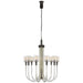 Visual Comfort - KW 5401CRB/BZ - Ten Light Chandelier - Reverie - Clear Ribbed Glass and Bronze