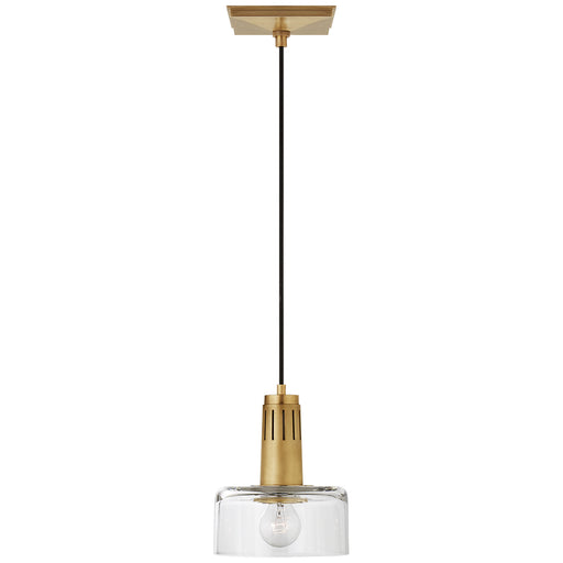 Visual Comfort - TOB 5702HAB-CG - One Light Pendant - Iris - Hand-Rubbed Antique Brass