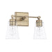 Capital Lighting - 121821AD-432 - Two Light Vanity - Independent - Aged Brass
