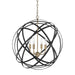 Capital Lighting - 4234AB - Four Light Pendant - Axis - Aged Brass and Black