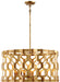 Metropolitan - N6776-293 - Six Light Pendant (Convertible To Semi-Flush) - Coronade - Pandora Gold Leaf