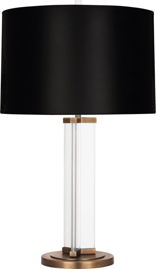 Robert Abbey - 472B - One Light Table Lamp - Fineas - Clear Glass/Aged Brass