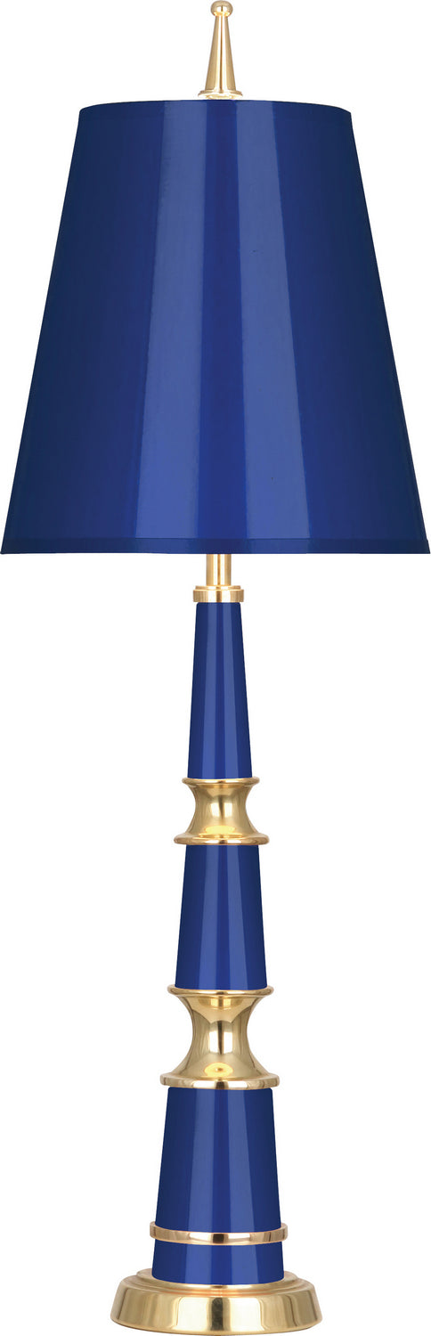 Robert Abbey - C900 - One Light Accent Lamp - Jonathan Adler Versailles - Navy Lacquered Paint w/ Modern Brass