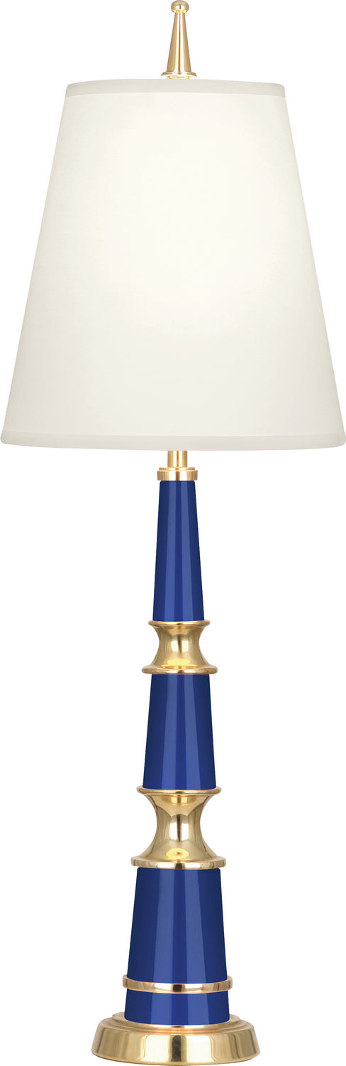 Robert Abbey - C900X - One Light Accent Lamp - Jonathan Adler Versailles - Navy Lacquered Paint w/ Modern Brass