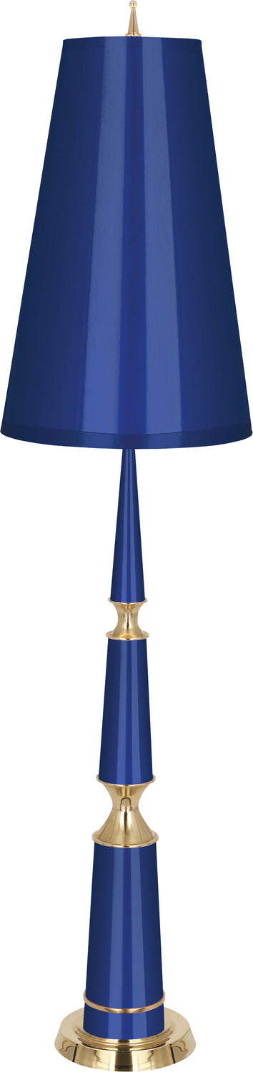Robert Abbey - C902 - One Light Floor Lamp - Jonathan Adler Versailles - Navy Lacquered Paint w/ Modern Brass