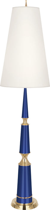Robert Abbey - C902X - One Light Floor Lamp - Jonathan Adler Versailles - Navy Lacquered Paint w/ Modern Brass