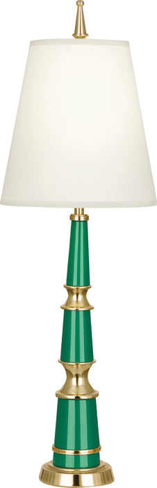 Robert Abbey - G900X - One Light Accent Lamp - Jonathan Adler Versailles - Emerald Lacquered Paint w/ Modern Brass