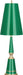 Robert Abbey - G901 - One Light Table Lamp - Jonathan Adler Versailles - Emerald Lacquered Paint w/ Modern Brass