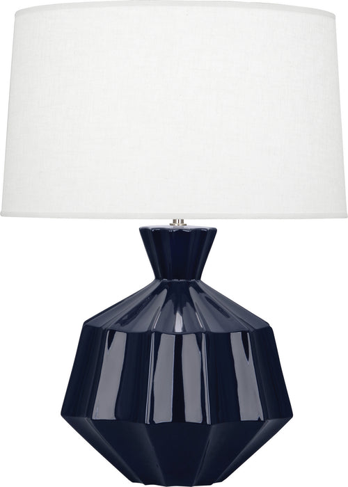 Robert Abbey - MB999 - One Light Table Lamp - Orion - Midnight Blue Glazed Ceramic