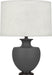 Robert Abbey - MCR22 - One Light Table Lamp - Michael Berman Atlas - Matte Ash Glazed Ceramic w/ Deep Patina Bronze