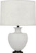 Robert Abbey - MDV22 - One Light Table Lamp - Michael Berman Atlas - Matte Dove Glazed Ceramic w/ Deep Patina Bronze
