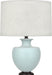 Robert Abbey - MSB22 - One Light Table Lamp - Michael Berman Atlas - Matte Sky Blue Glazed Ceramic w/ Deep Patina Bronze