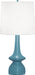 Robert Abbey - OB210 - One Light Table Lamp - Jasmine - STEEL BLUE GLAZED CERAMIC