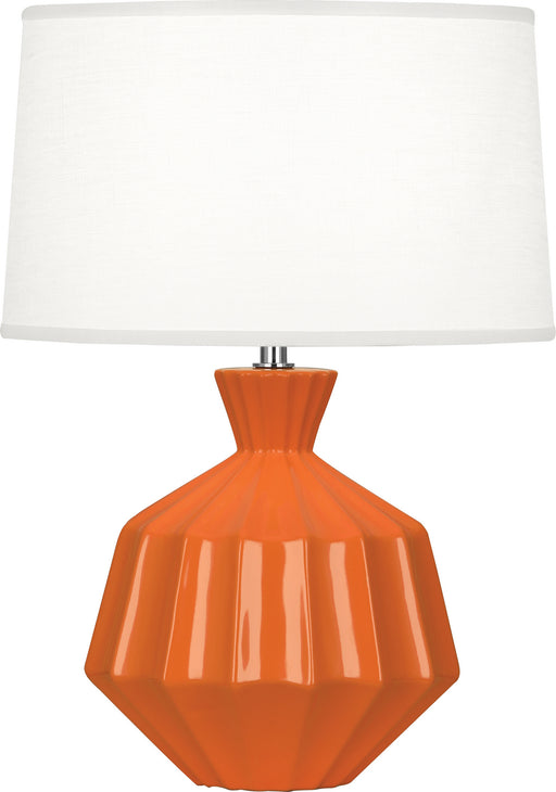 Robert Abbey - PM989 - One Light Accent Lamp - Orion - Pumpkin Glazed Ceramic