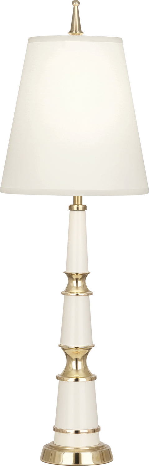 Robert Abbey - W900X - One Light Accent Lamp - Jonathan Adler Versailles - Lily Lacquered Paint w/ Modern Brass