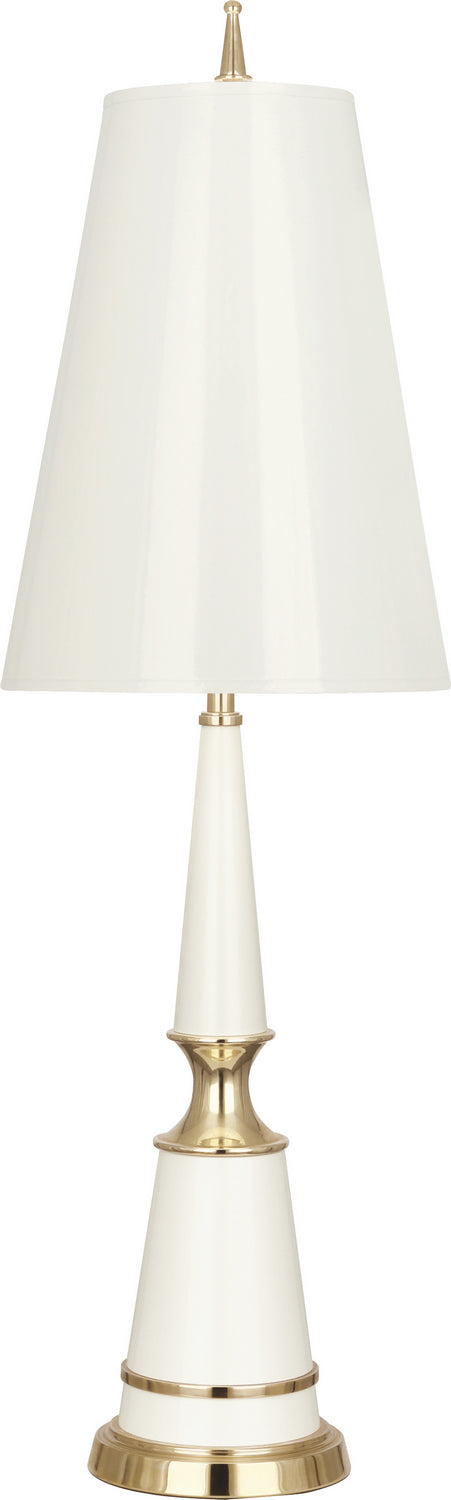 Robert Abbey - W901 - One Light Table Lamp - Jonathan Adler Versailles - Lily Lacquered Paint w/ Modern Brass